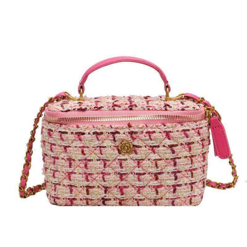 High Quality Trendy Checked Women Bag New Fashion Chain Crossbody Brand Designer Handbags and Purses Small Shoulder Bags XJ260125