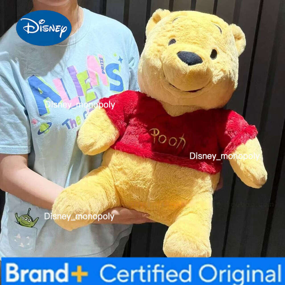 Disney 30/50cm High Quality Pooh Plush Toy Cartoon Soft Bear Plushies Stuffed Animal Huggable Pillow Sofa Bed Home Decor Gift Girl H260126