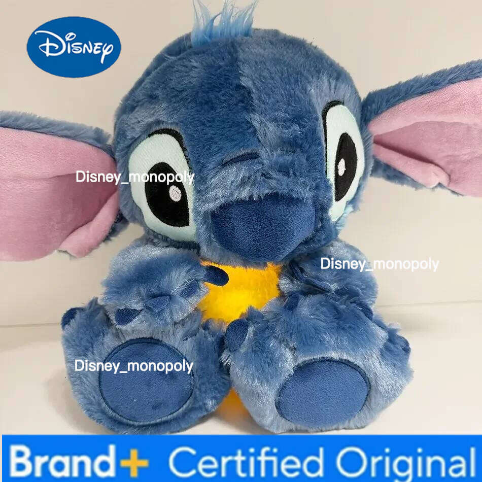 Disney New Big Stitch Breathing Companions Sleeping Plush Doll Boy Girls Soothing Music Luminous sleeping toy Room Ornament H260126