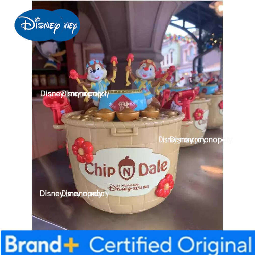 Disney Shanghai land: Plushie Wind Chimes, Water Cups, Heart-shaped Single-shoulder Popcorn Buckets, Birthday Souvenirs H260126