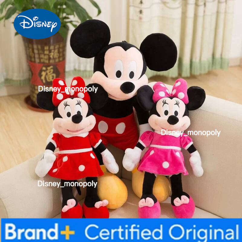 Disney Mouse Plush Dolls Animal Stuffed Toys Birthday gift Christmas Gift for Kids Cute Mickey Minnie Presents H260126