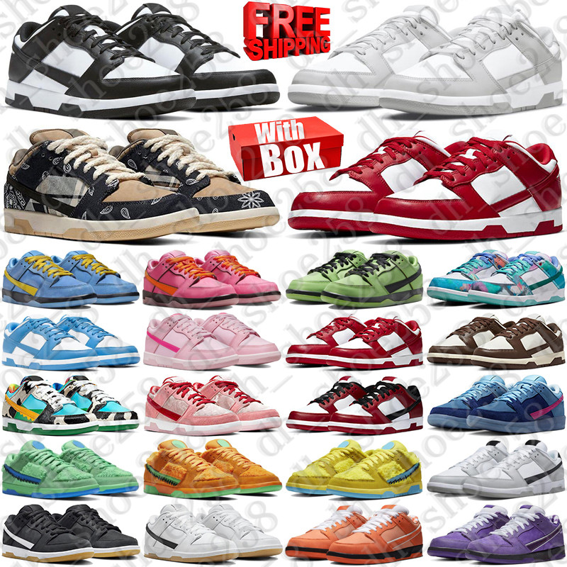 Free Shipping With Box Designer sneakers sb Shoes dunckes travisscot trainers travis dunkssb mens dunklows womens duncs low chaussure dunsk fashion