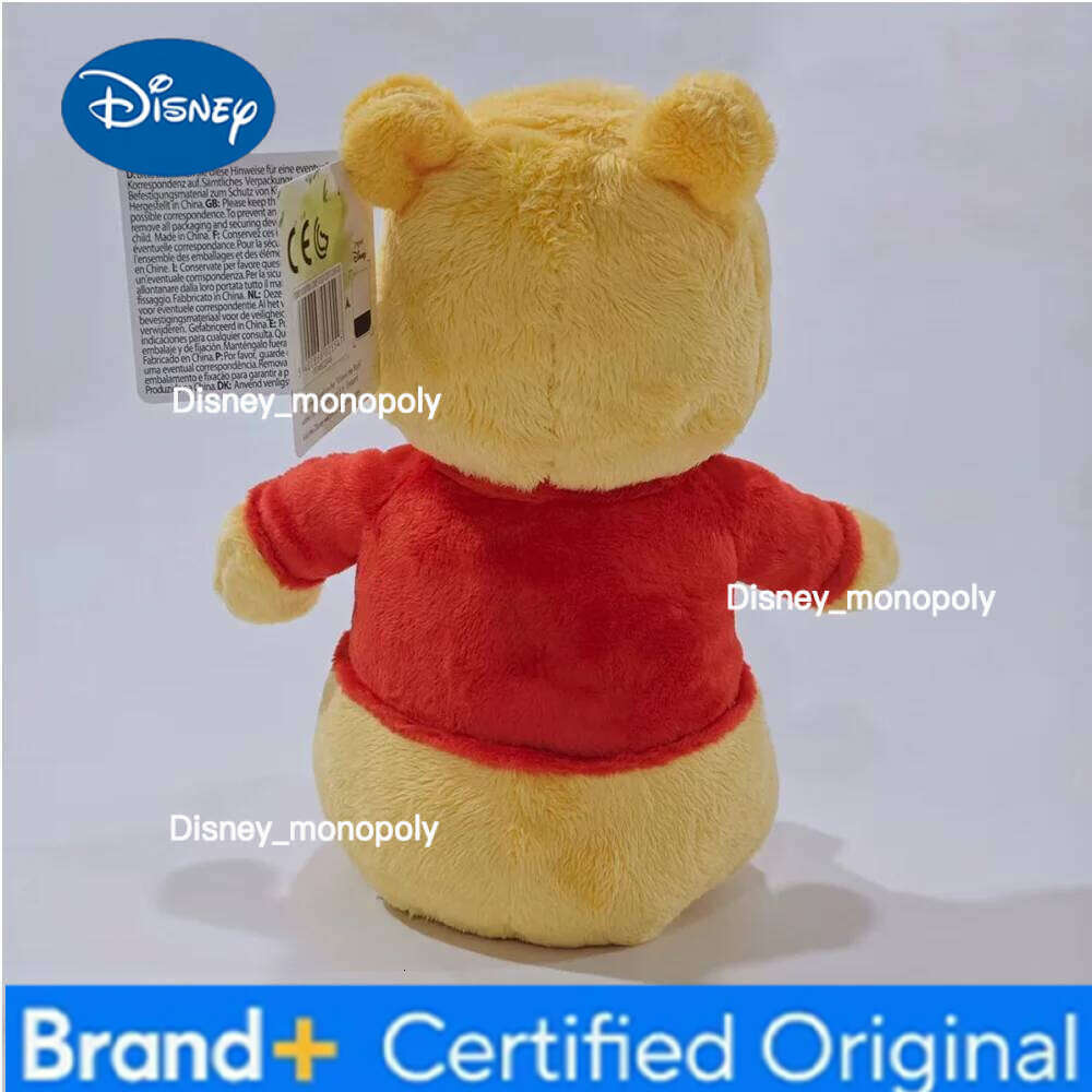Disney the Pooh Cute Soft Stuffed 22CM Sitting Winnie Bear Plush Dolls Baby Toys Home Decor Gifts for Children H260126