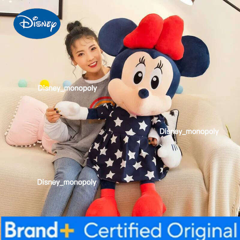 Disney 35/45cm Stuffed Mickey Minnie Mouse Doll Plush Toy Soft Star Dolls Cushion Pillow girls Birthday Wedding Gifts for Kids H260126
