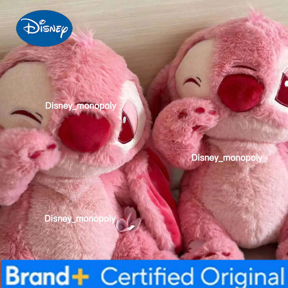 Disney Cartoon Pink Stitch Plush Toy Doll Sakura Story Series Gift For Girlfriend Soft Stuffed Animal Collectible Toys H260126