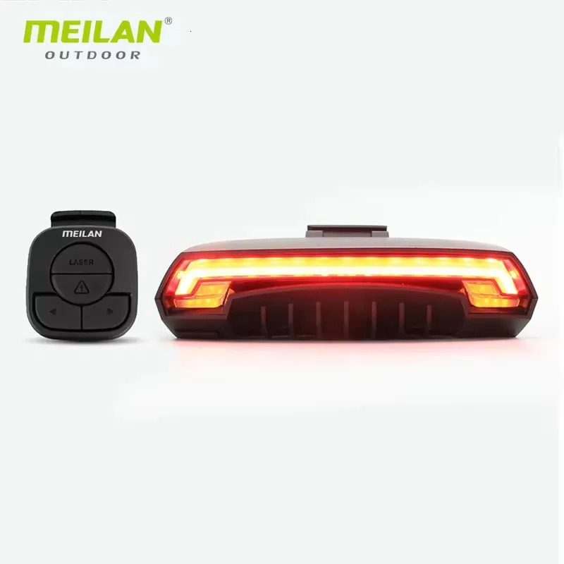 MEILAN X5 Bike Taillight Smart USB LED Wireless Remote Control Bicycle Rear Light Road Laser Turn Signal Cycling Lamp 260121