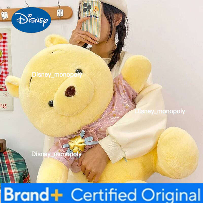 Disney 32-85cm Winnie The Pooh Plush Toys Kawaii Large Cartoon Plushie Anime Birthday Pillow Doll Stuffed Gift for Kids Xmas H260126