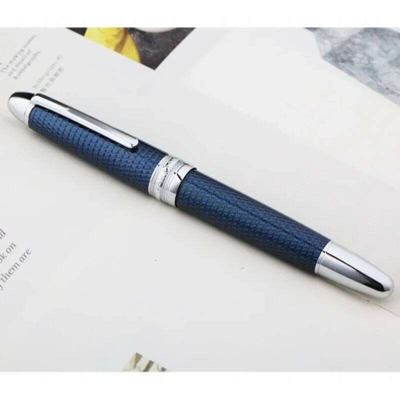 MAJOHN P136 Twilight Blue Piston Fountain - 3D Pattern & Anti-Slip Steel Grip, Large Capacity Ink Pen for Smooth Writing 26Y0126