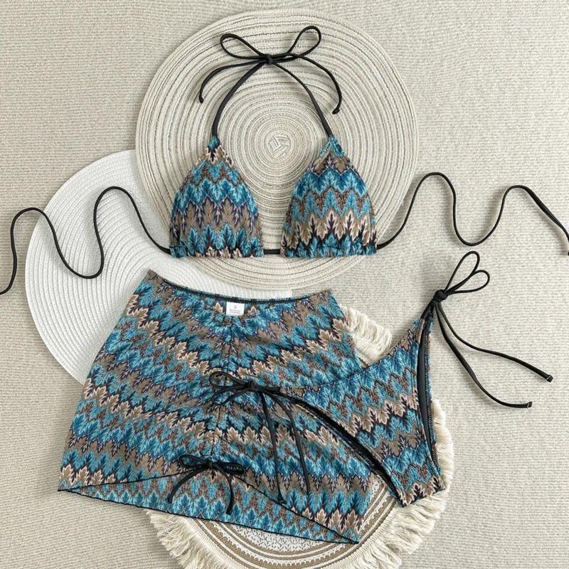 Women's Swimwear 2026 Sexy 3Pcs Bikinis Set Female Swimsuit Women Three-Piece Beach Swim Wear Bathing Suits Brazilian Bikini Pool Bather