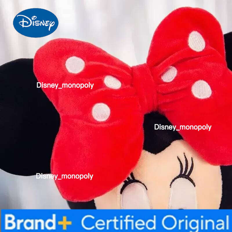 Disney Cartoon Cute Mickey Minnie Plush Doll Cotton Filled Super Soft Crystal Velvet Stuffed Toys Children Christmas Gift H260126