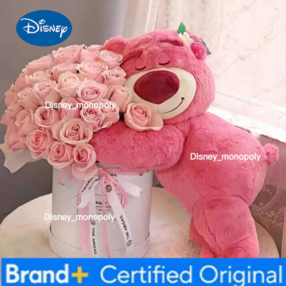 Disney Toy Story Lotso Cute Bear Strawberry Sofa Plush Pillow Stuffed Toys Children Girls Friends Festivals Birthday Gift H260126111