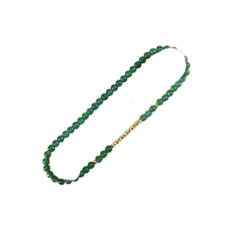 Lush Jadeite Sun Green Xiaomi Agate Bead Bracelet Women's New Chinese National Style Hand Jewelry