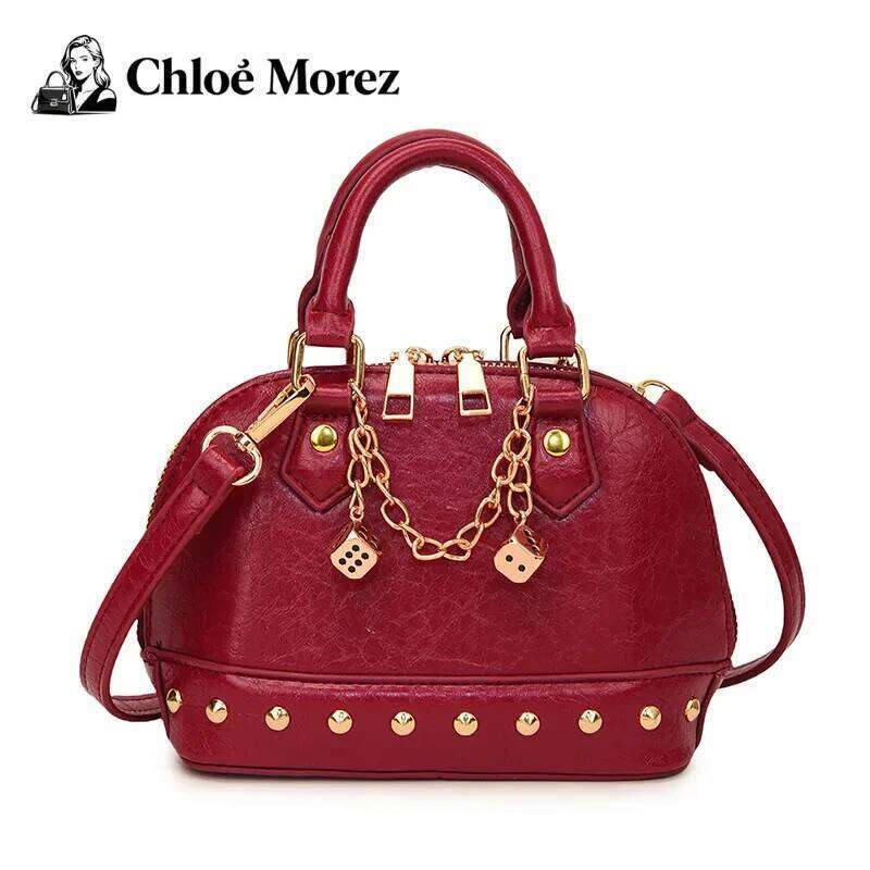 Rivet Crossbody for Women, Personalized Shoulder Bag, Trendy Ins Shell Bag XJ260125