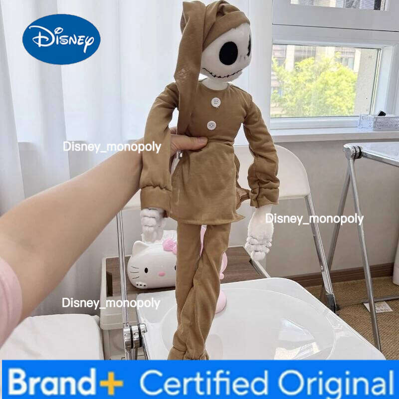 Disney 25-55cm Pajama Series Stitch Minnie Plush Toy Sleepy Winnie The Pooh Chip&Dale Jack Ghost Pillow Doll Birthday Christmas Gift H260126