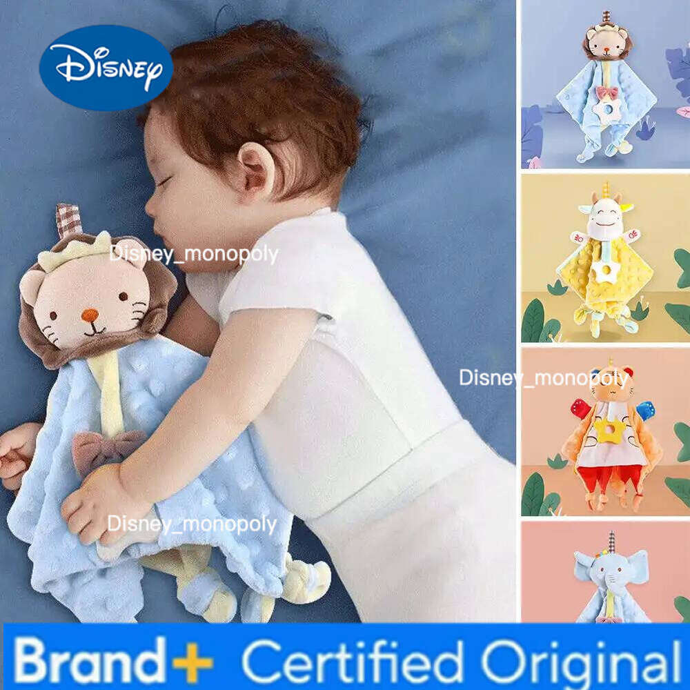 Disney 1Pc Soft Sleeping Dolls For Newborn Baby Cute Comfort Plush Stuffed Animal Security Blanket Soothe Appease Towel H2601261