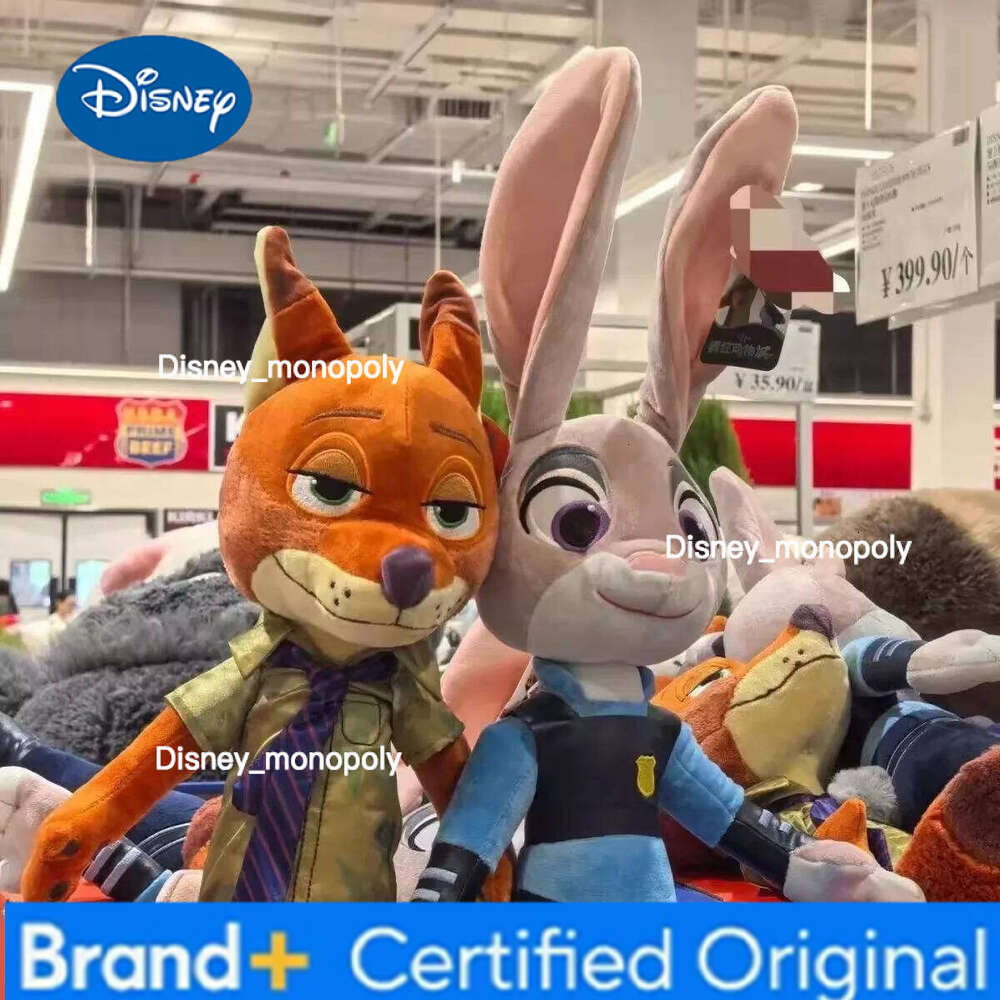 Disney hot toy Cartoon Anime Movie Zootopia 2 Plush Judy Bunny Doll Nick the Fox Soft Stuffed Animals Toys Kids Xmas Gi H2601261