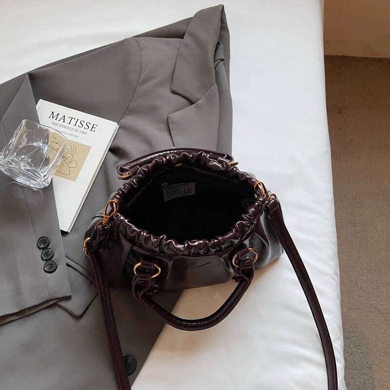 LEFTSIDE Small PU Leather Crossbody Bag for Women Shoulder Bags 2025 Designer Luxury Short Handle Brand Handbags and Purses XJ260125