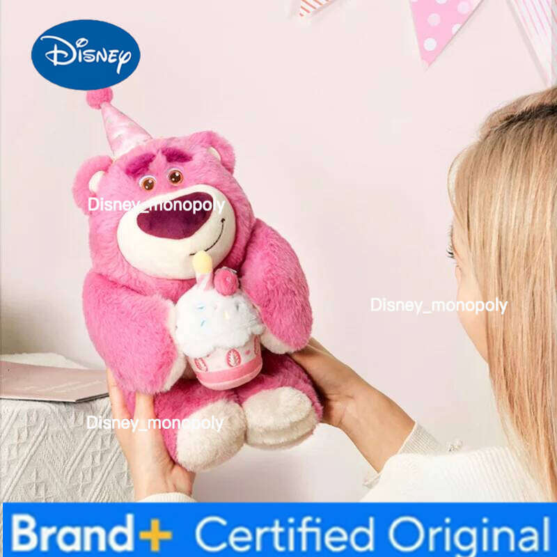 Disney Pixar Lotso Music Plush Toy Fill Doll Super Soft Cute Children'S Home Decoration Pillow Girl'S Birthday Gift H260126