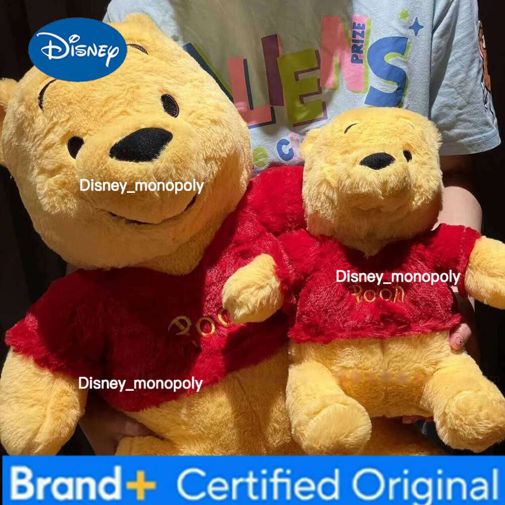 Disney 30/50cm High Quality Pooh Plush Toy Cartoon Soft Bear Plushies Stuffed Animal Huggable Pillow Sofa Bed Home Decor Gift Girl H260126