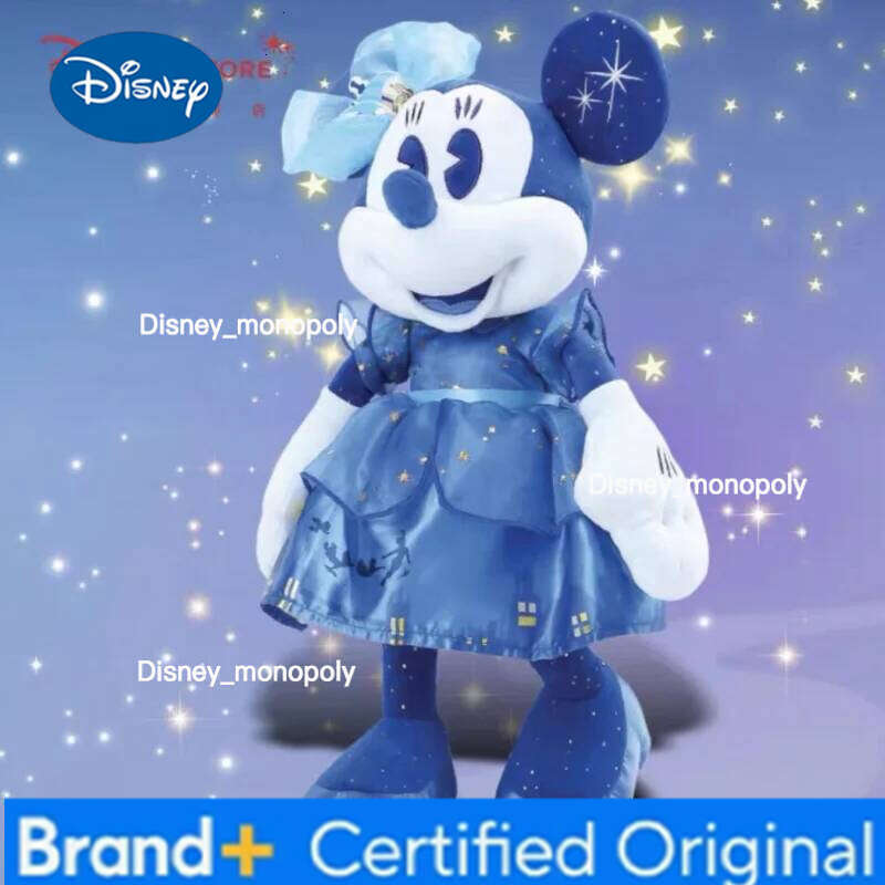 Disney Original Mouse Plush Dolls Minnie Mickey Collection Stuffed Plushie Anime Cartoon Badge Headband Toys Gift H260126