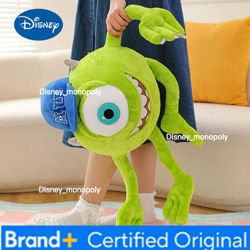 Disney Monster University Mike Wazowski Plush Long Leg Big Eye Doll Stuffed Pillow Sofa Back Cushion Room Decoration Toys Gifts H260126
