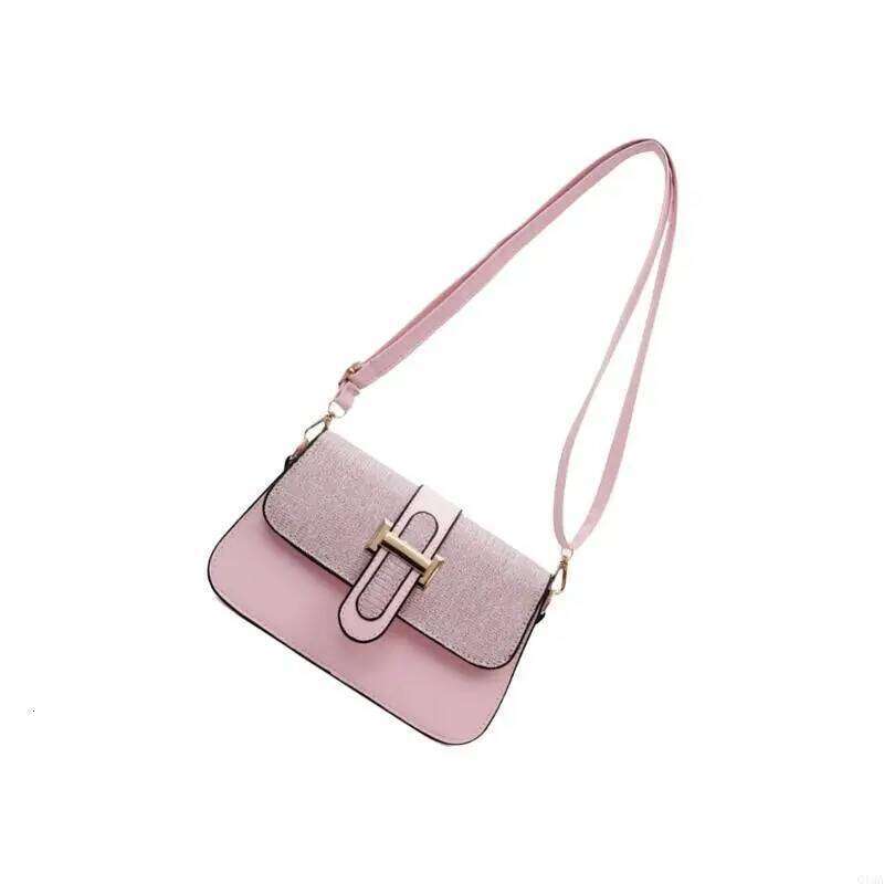 Q1QA Women Lovely Shoulder Simple Small Square Sequins Crossbody PU Leather Dating Trendy Bag XJ260125