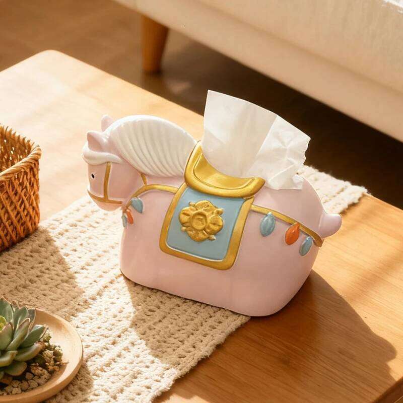 Horse Home Creative Living Room Decoration Ornament Tissue Box Kitchen And Bathroom Storage Supplies