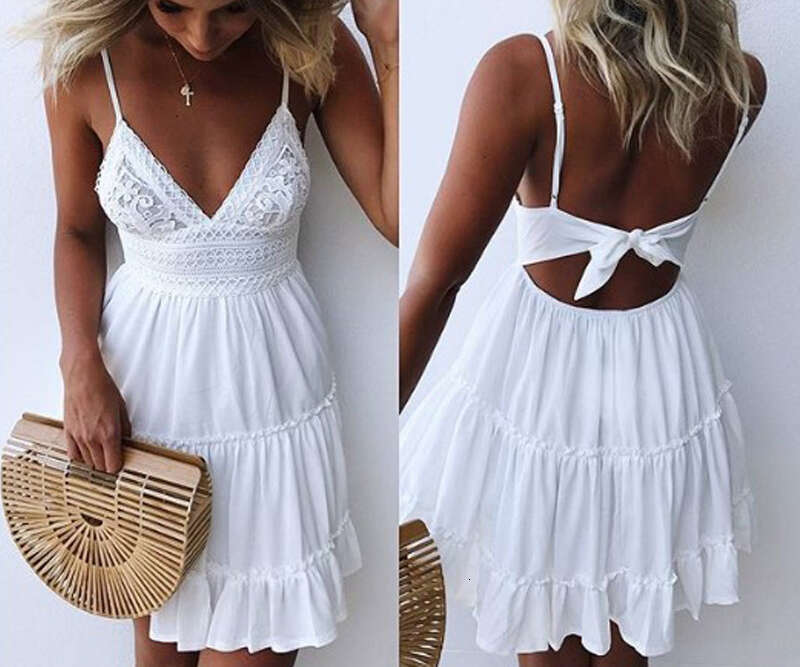 2026 designer European and American style sexy lace ribbon splicing hot selling women's dress