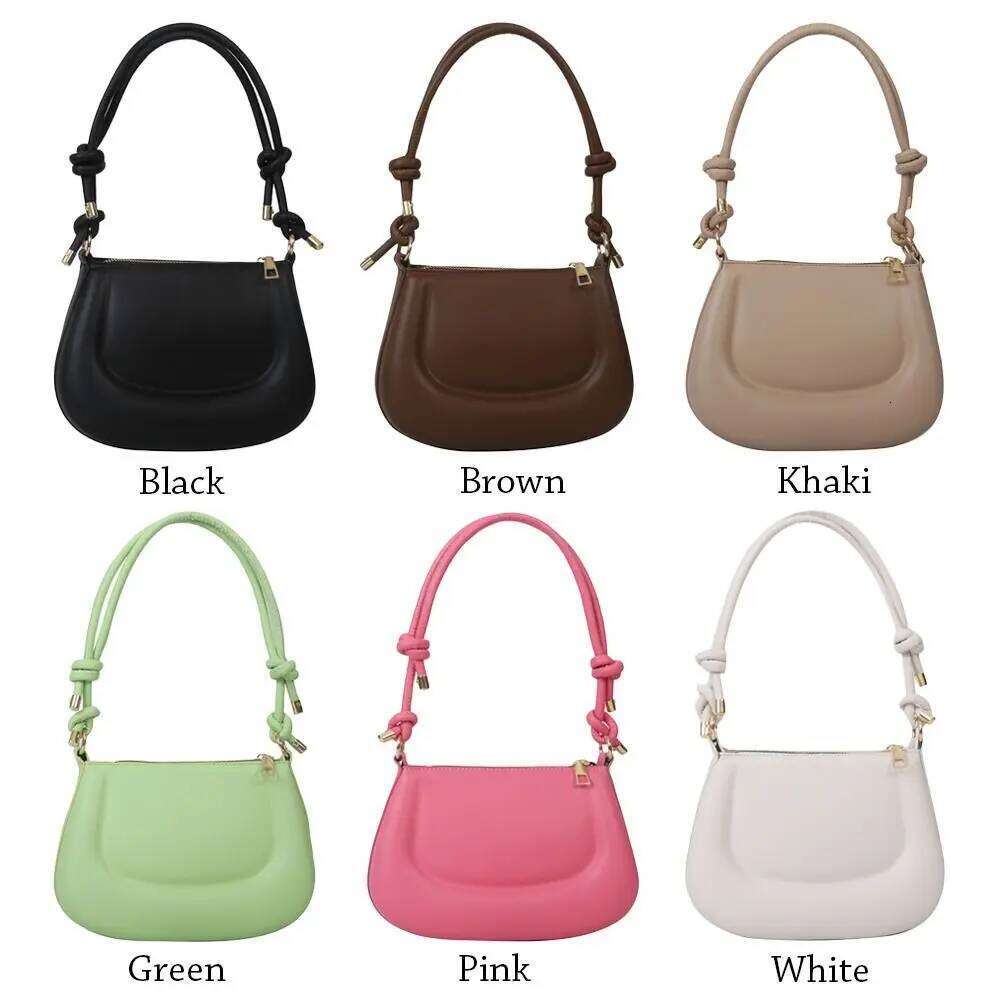Girls Simple Solid Color Shoulder Messenger Crossbody Bags Underarm Bag XJ260125