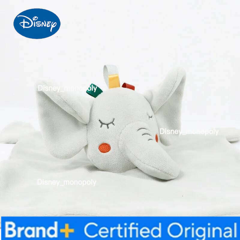 Disney Cute Animal Comforter Snuggle Blanket Newborn Baby Plush Stuffed Doll Bunny Elephant Soothe Appease Towel Gifts Infant Toys H260126