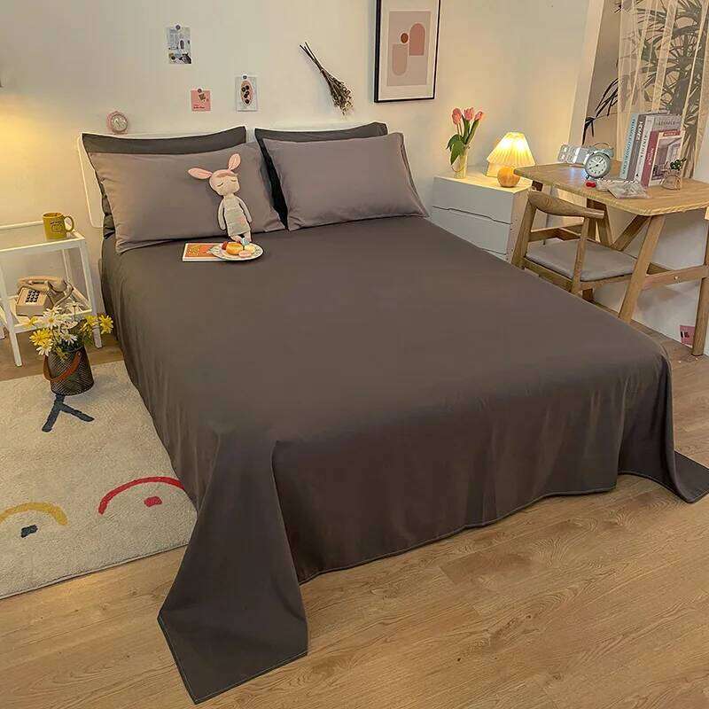 Bed linen set Solid Color Quilt Cover Comforter Covers Bedding bedspreads for double queen Twin size Nordic Fitted Sheets sets Y260124