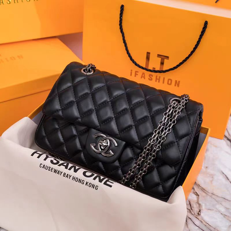 Designer Shoulder Bags Classic Plaid Flap Handbag Gold Silver Chain Leather letter Solid color Buckle Square Lady Messenger Bag Handbags Totes Crossbody Clutch