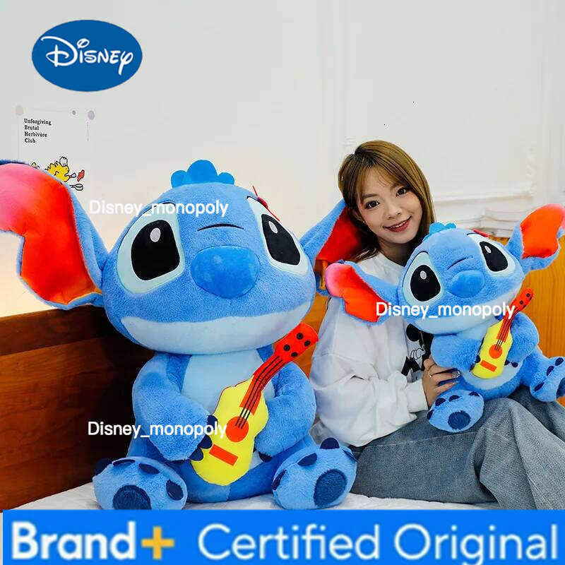 Disney Big Size Lilo & Stitch Doll Scrump Cartoon Pink Angel Plush Toy Cute Anime Soft Stuffed Kawaii Children'S Birthday Gift H260126