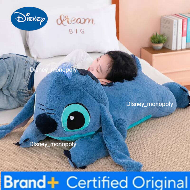 Disney 100cm Big Size Stitch Cartoon Anime Plush Stuffed Doll Room Plushies Pillow Cute Ornaments Children's Holiday Gifts H260126