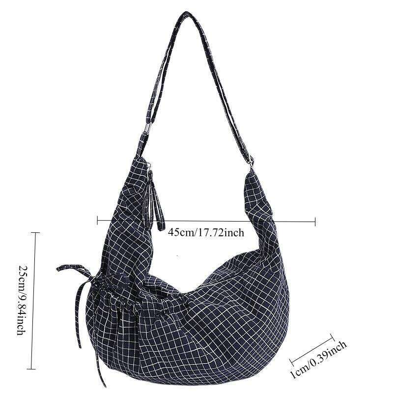 Fashionable Checkpattern Texture Crossbody Casual Versatile Small and Unique Hobo Luxury Brand Designer Bag XJ260125