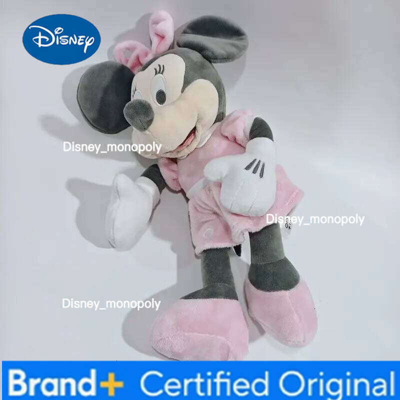 Disney In-Stock 35cm Classic Retro Mickey Minnie Mouse Plush Toys Stuffed Soft Doll For Boys And Girls Birthday Gift H260126