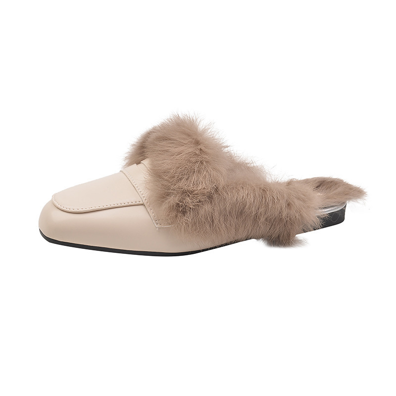 Aphixta Warm Winter Slippers Women Slippers Furry Round Toe Shoes Indoor Flat Heel Hair Slides zapatos de mujer pantunflas 250919