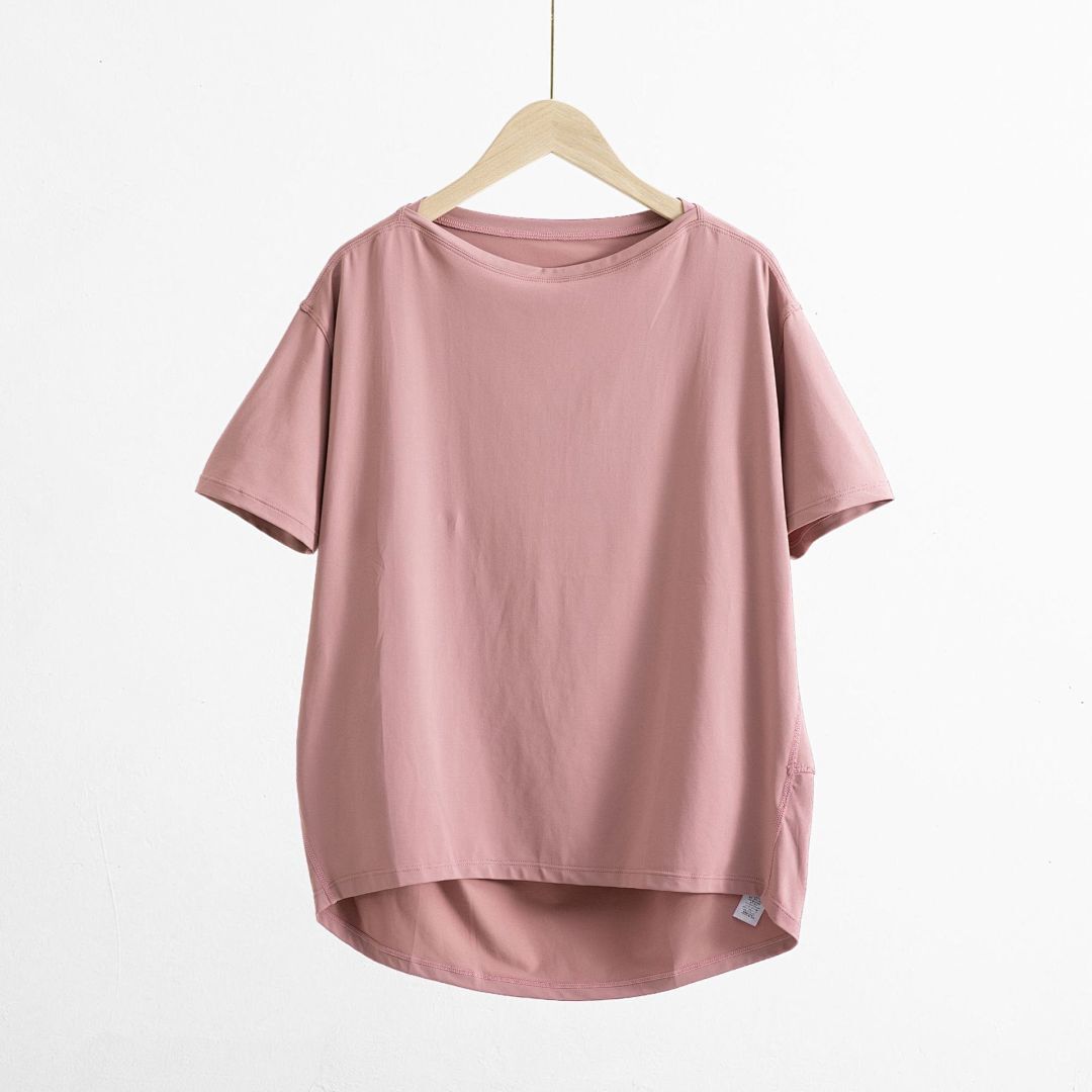 UU-1277 Women Yoga Wear Women's T-shirt Short Sleeve Short Loose Sports Modal High Elastic Casual T-shirt