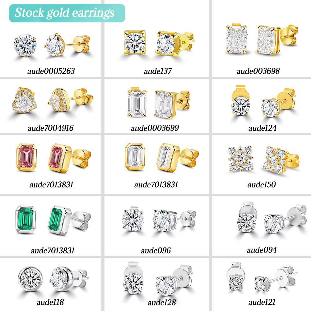 Toi Et Moi Diamond IGI Jewelry Card 1CT and 05CT Studs DEF VS HPHT CVD Starsgem 10K Solid Gold Lab Grown Diamonds Earrings