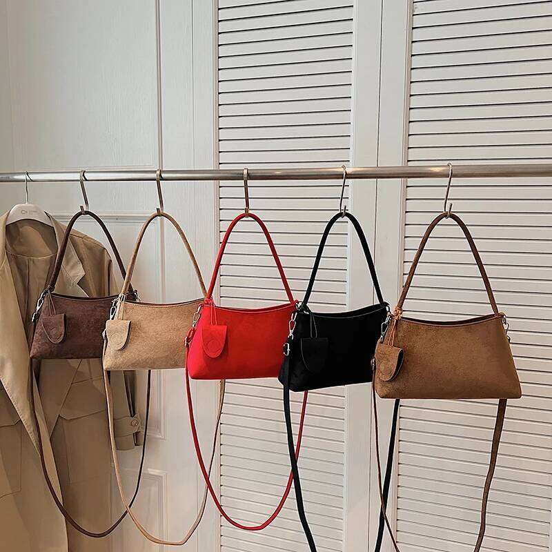 Large Capacity Matte Retro Shoulder for Women New Autumn and Winter Casual Crossbody Niche Single Underarm Bucket Bag XJ260125