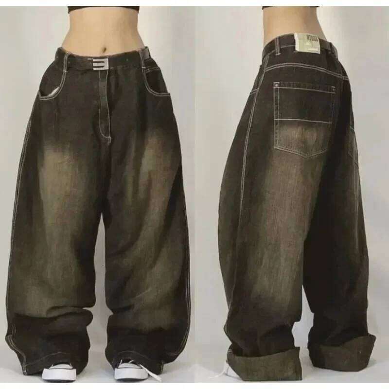 Streetwear New Fashion Oversized Print Baggy Jeans Y2K Harajuku Hip-hop Vintage Pop Gothic High Waist Wide-leg Pants Trousers C260126 - view 4