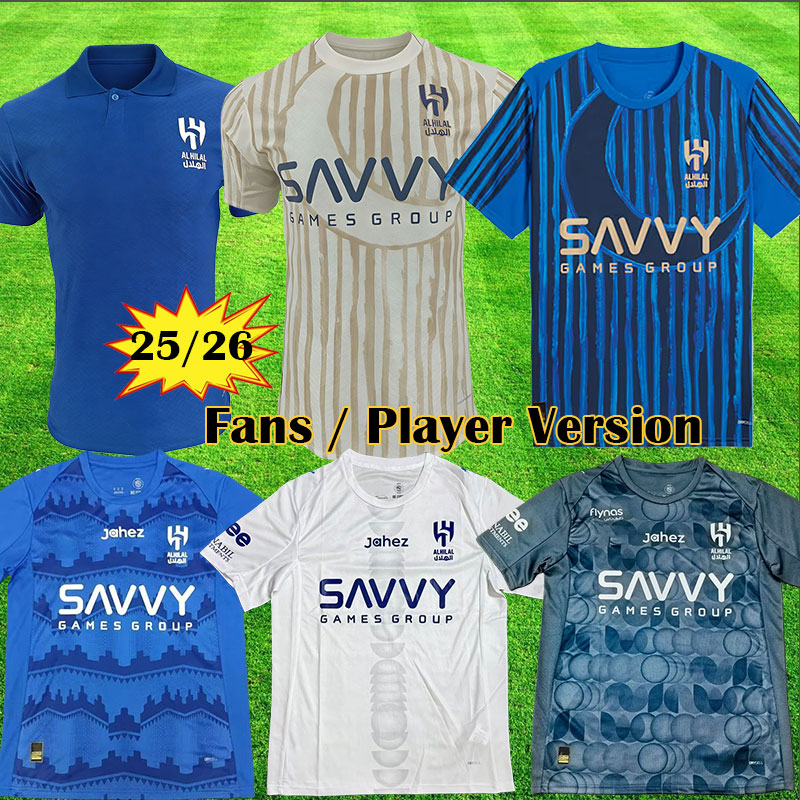 2025 2026 Al hilal soccer jerseys Fans Player DARWIN Man football shirt 25 26 THEO RNEVES MALCOM KOULIBALY KAIO BONO KANNO hilal Team football shirts tops 66