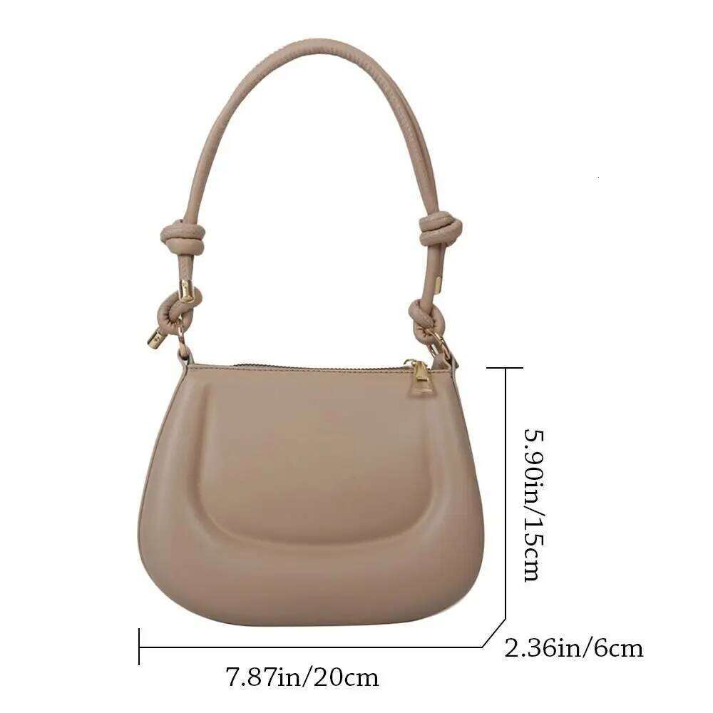 Girls Simple Solid Color Shoulder Messenger Crossbody Bags Underarm Bag XJ260125