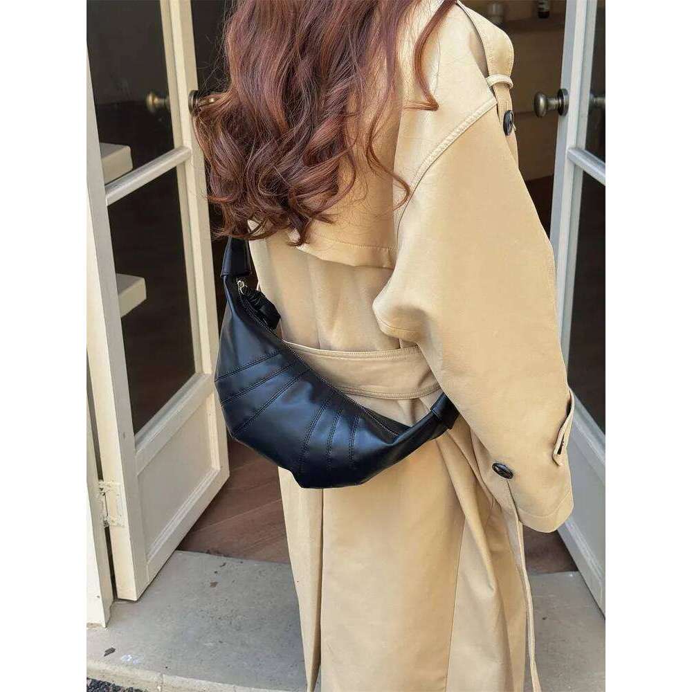 Simple Retro Neutral Style PU Leather Women's Shoulder Bags Solid Color Ladies Handbag Casual Versatile Female Messenger Bag XJ260125