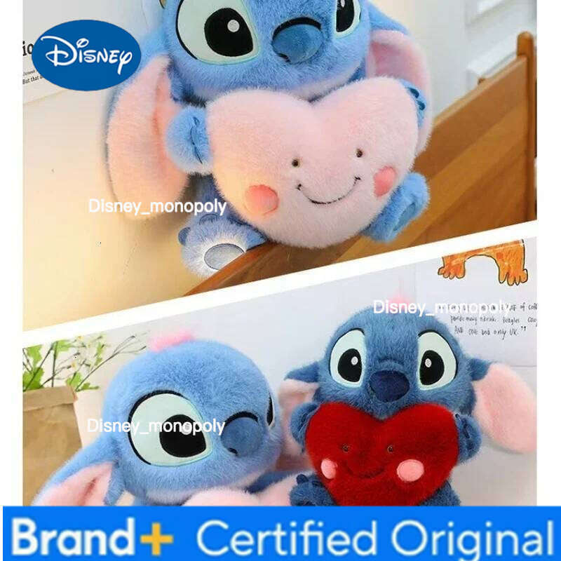 Disney 25cm Lilo and Stitch Plush Toy Cartoon Anime Stuffed Kawaii Valentine's Day Love Stich Doll Plushie Kids Xmas Gifts H260126