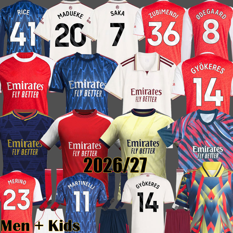 GYOKERES EZE aArsenall soccer jerseys Gunners 26 27 MARTINELLI 2025 2026 ARSen Training Icons NORGAARD SAKA ARSen football shirts Polo ODEGAARD ZUBIMENDI Kid Kits
