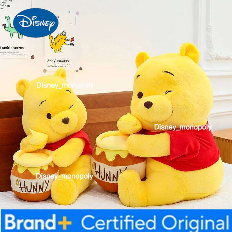 Disney 32-90cm Winnie The Pooh Plush Toys Cute Large Cartoon Plushie Anime Birthday Pillow Doll Stuffed Gift for Kids Xmas H260126