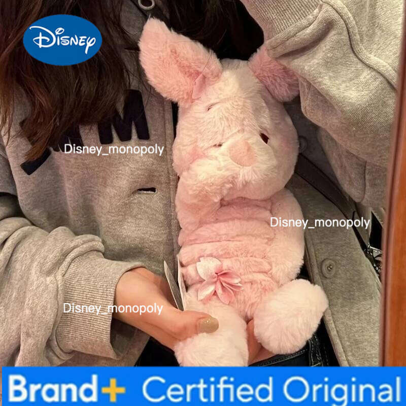 Disney Cherry Blossom Series Eeyore Donkey Piglet Pig Cute Soft Plush Toy Doll Throw Pillow accompany Children Birthday Gift H260126