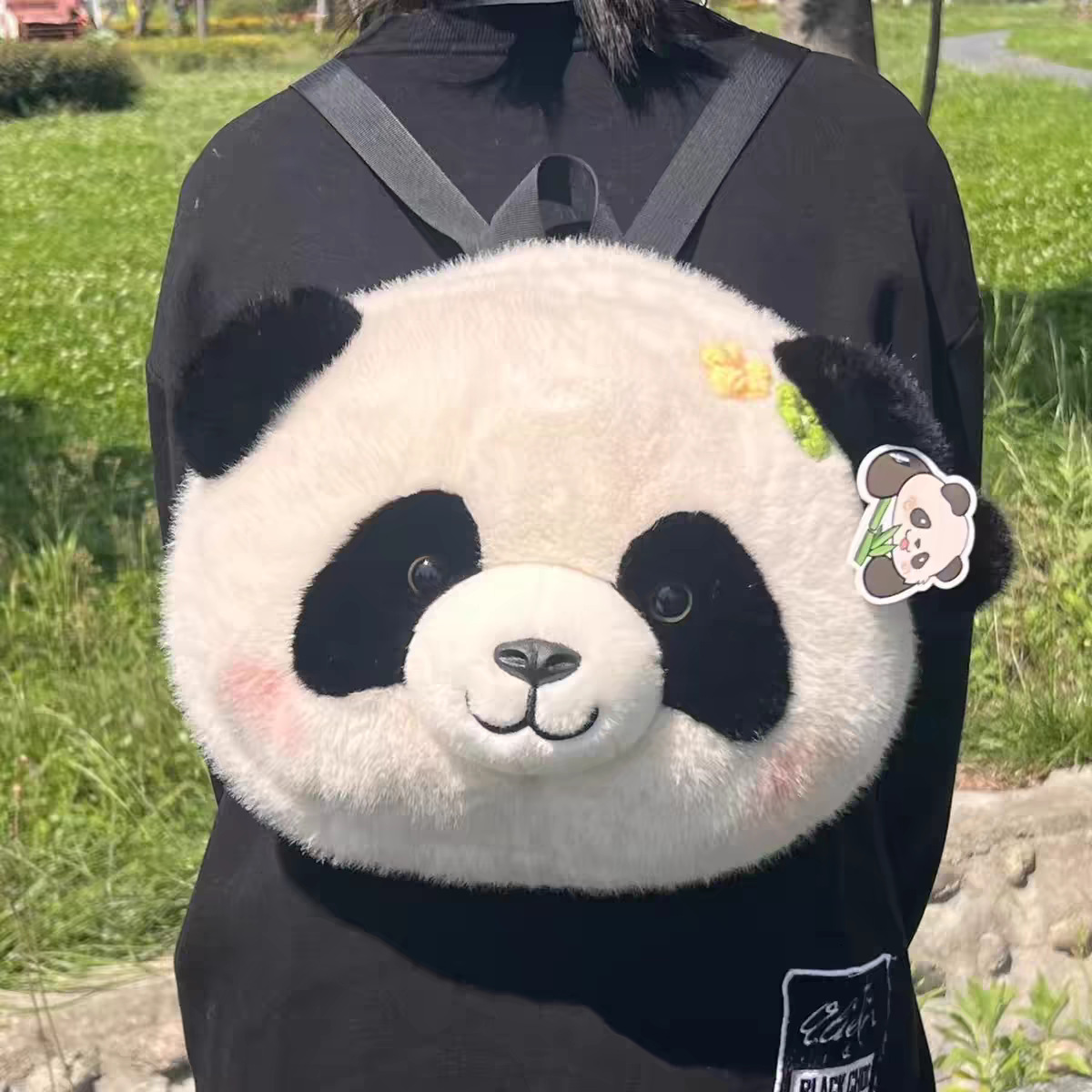 Sichuan Souvenir Simulation Plush Climbing Double Shoulder Backpack Panda Base Same Style