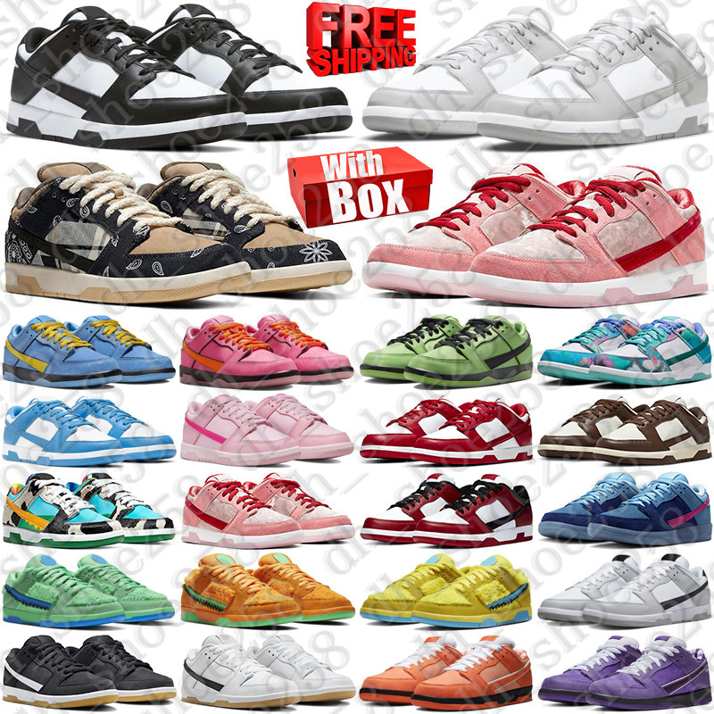 Free Shipping With Box Designer sneakers sb Shoes dunckes travisscot trainers travis dunkssb mens dunklows womens duncs low chaussure dunsk wholesale